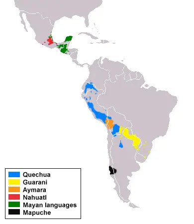 Native languages in Latin America